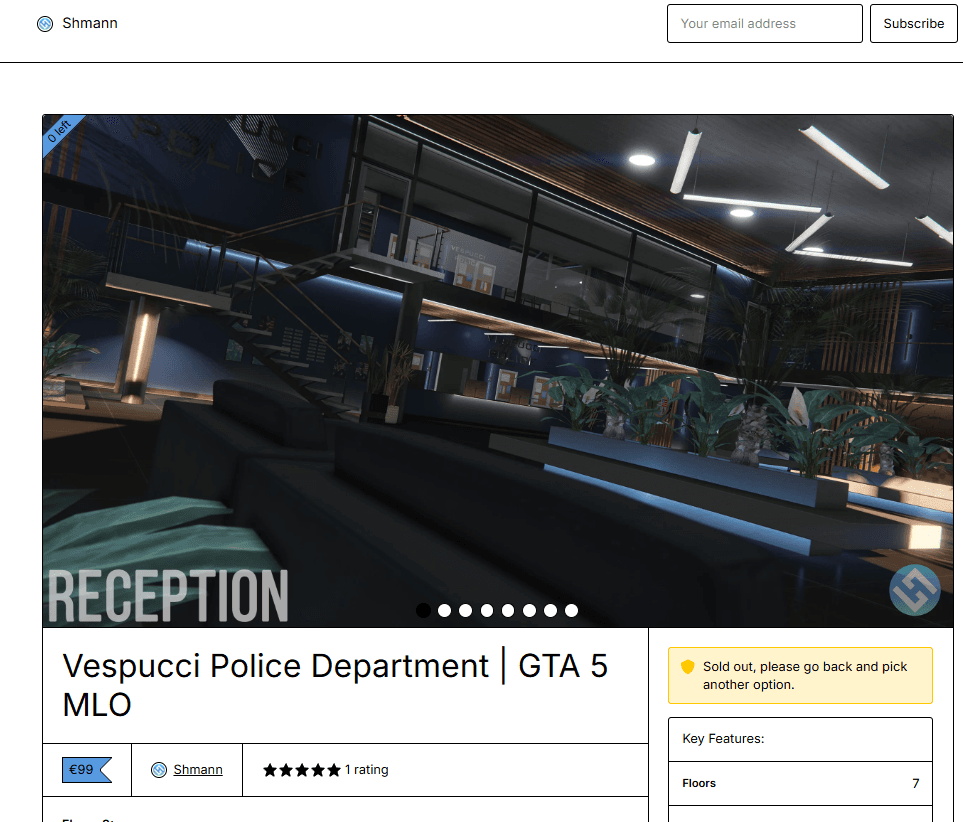 Vespucci Police Department | Custom Interior MLO by Shmann FiveM Script — standalone 3
