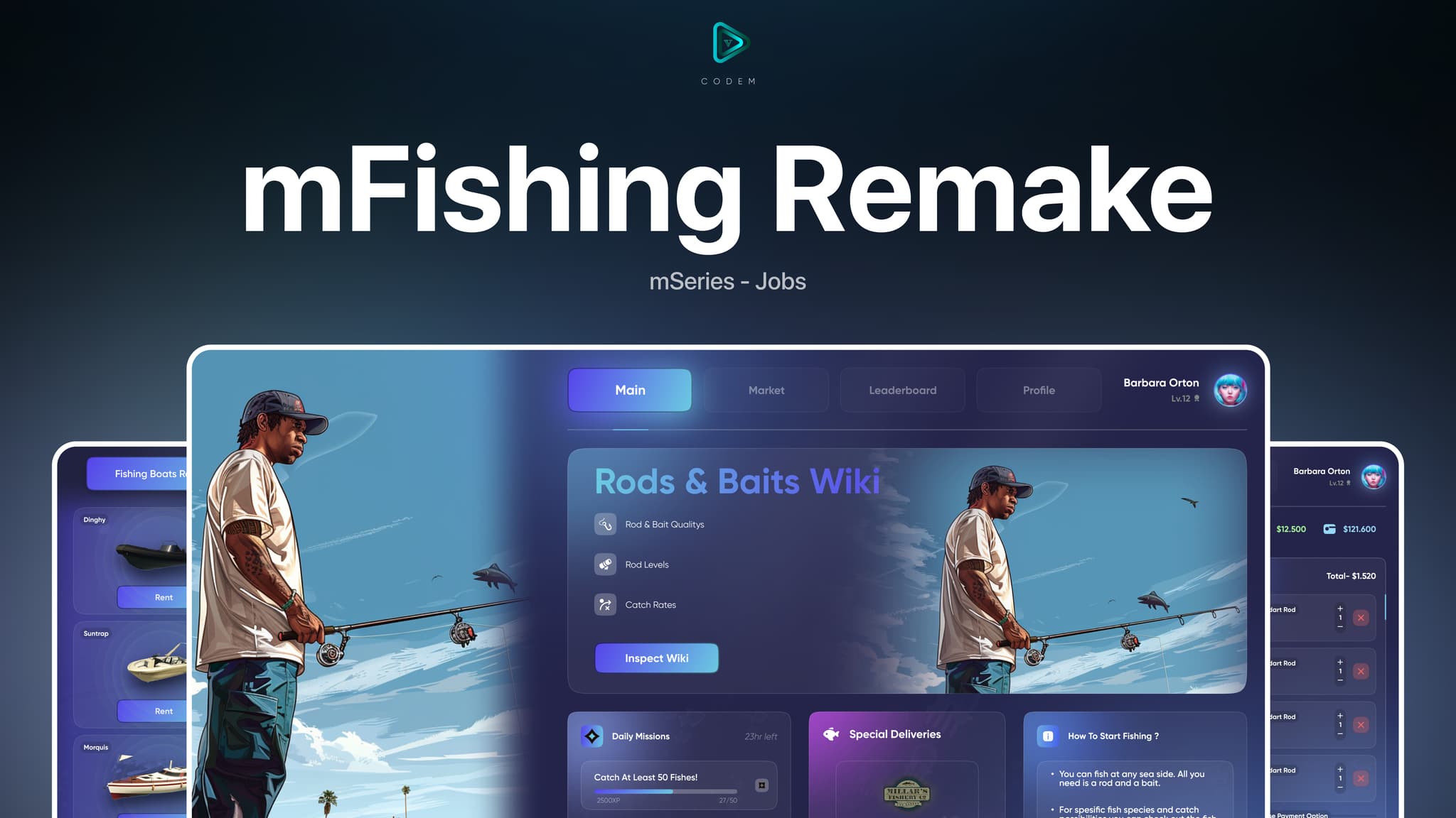 CodeM Fishing — Advanced Fishing System esx FiveM Script