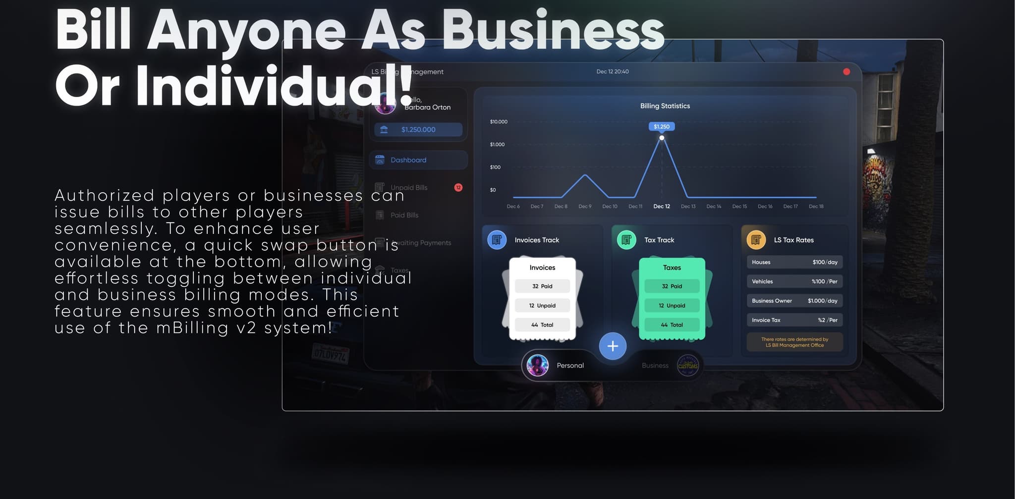 CodeM mBilling — Advanced Billing & Invoice System FiveM Script — esx 3