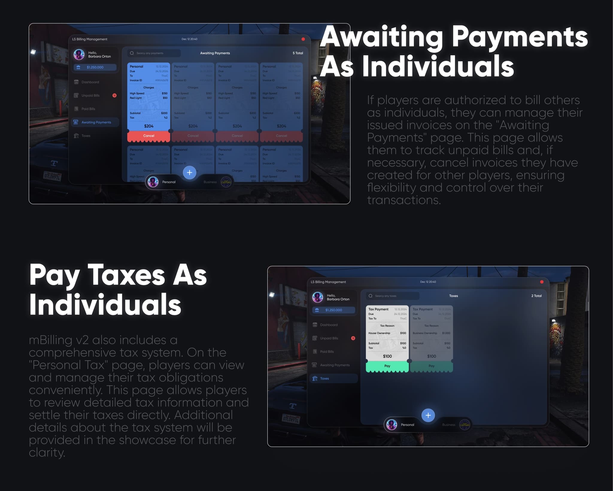 CodeM mBilling — Advanced Billing & Invoice System FiveM Script — esx 6