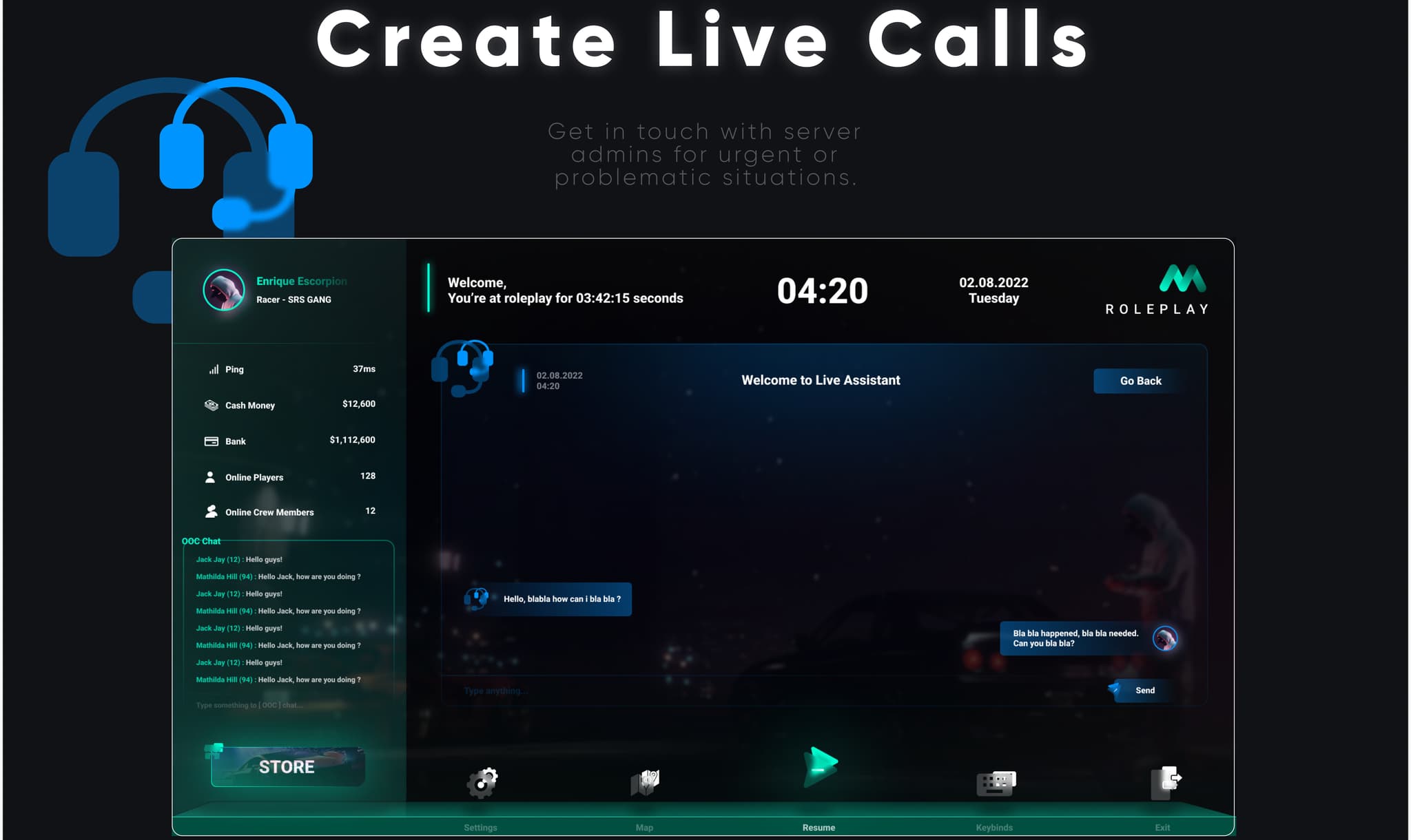 CodeM mPausemenu — Advanced Pause Menu FiveM Script — esx 6