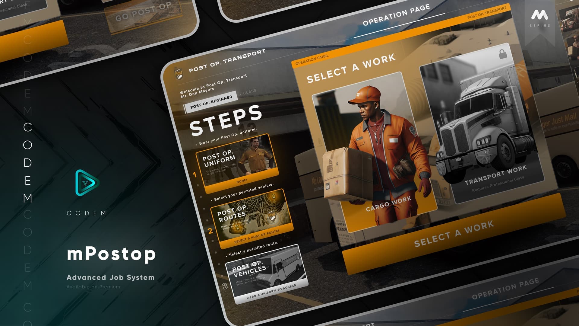 CodeM mPostop — Advanced Cargo Work esx FiveM Script