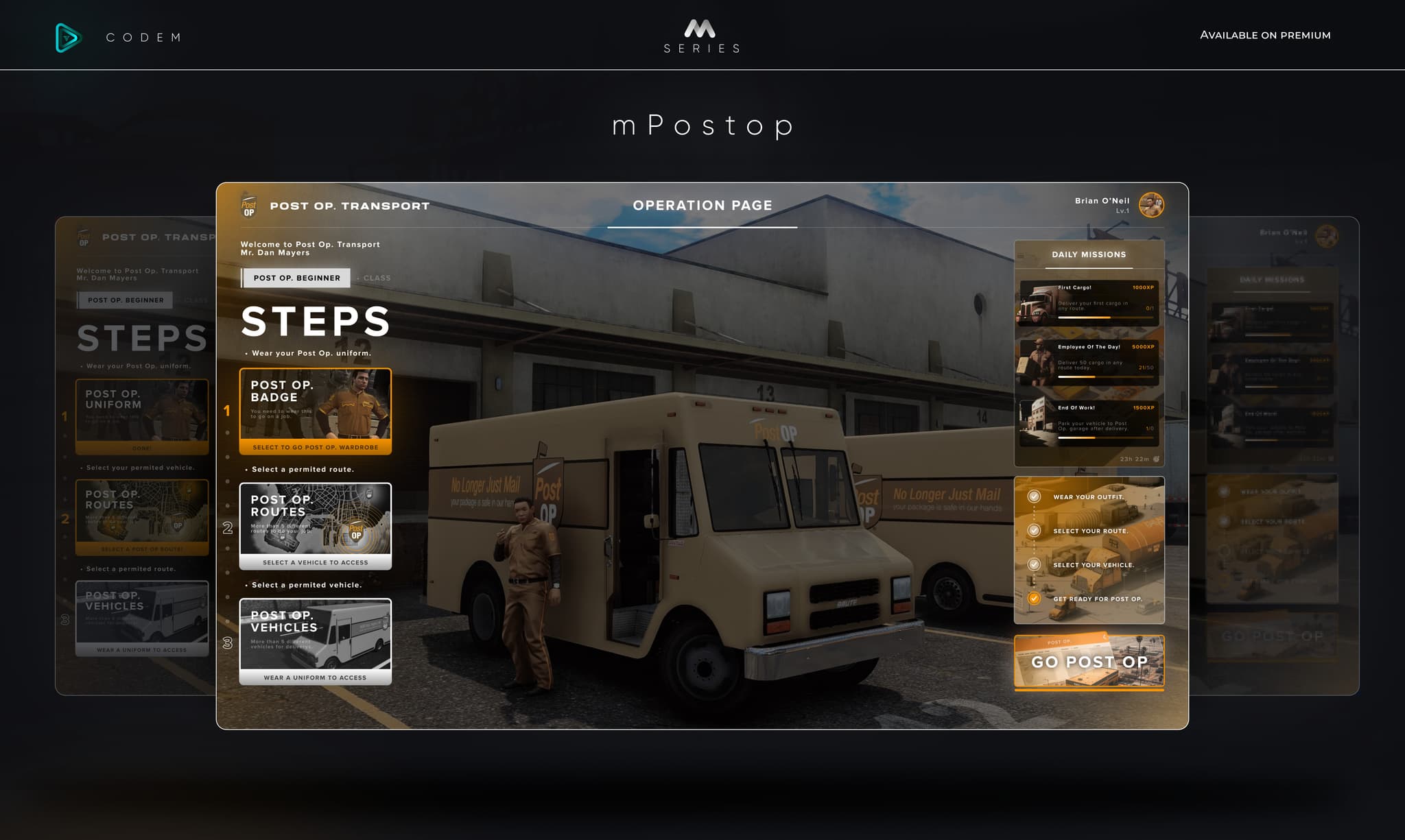CodeM mPostop — Advanced Cargo Work FiveM Script — esx 2