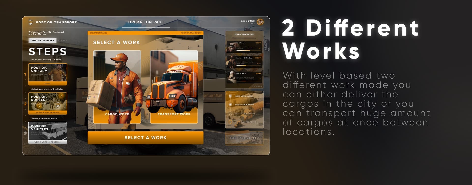 CodeM mPostop — Advanced Cargo Work FiveM Script — esx 4