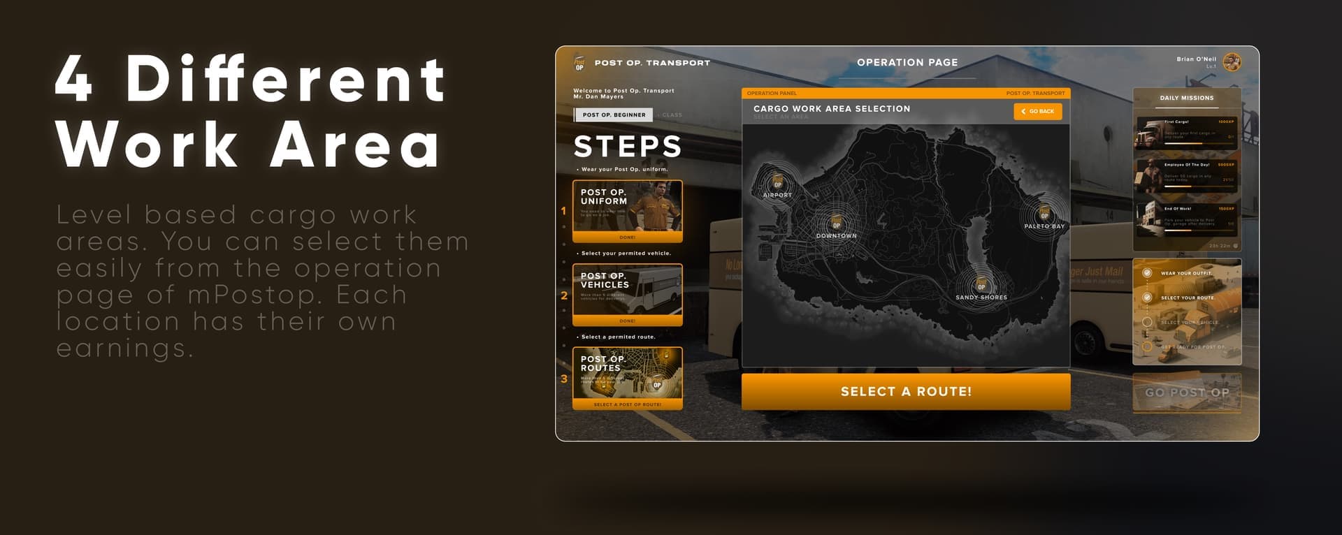 CodeM mPostop — Advanced Cargo Work FiveM Script — esx 5