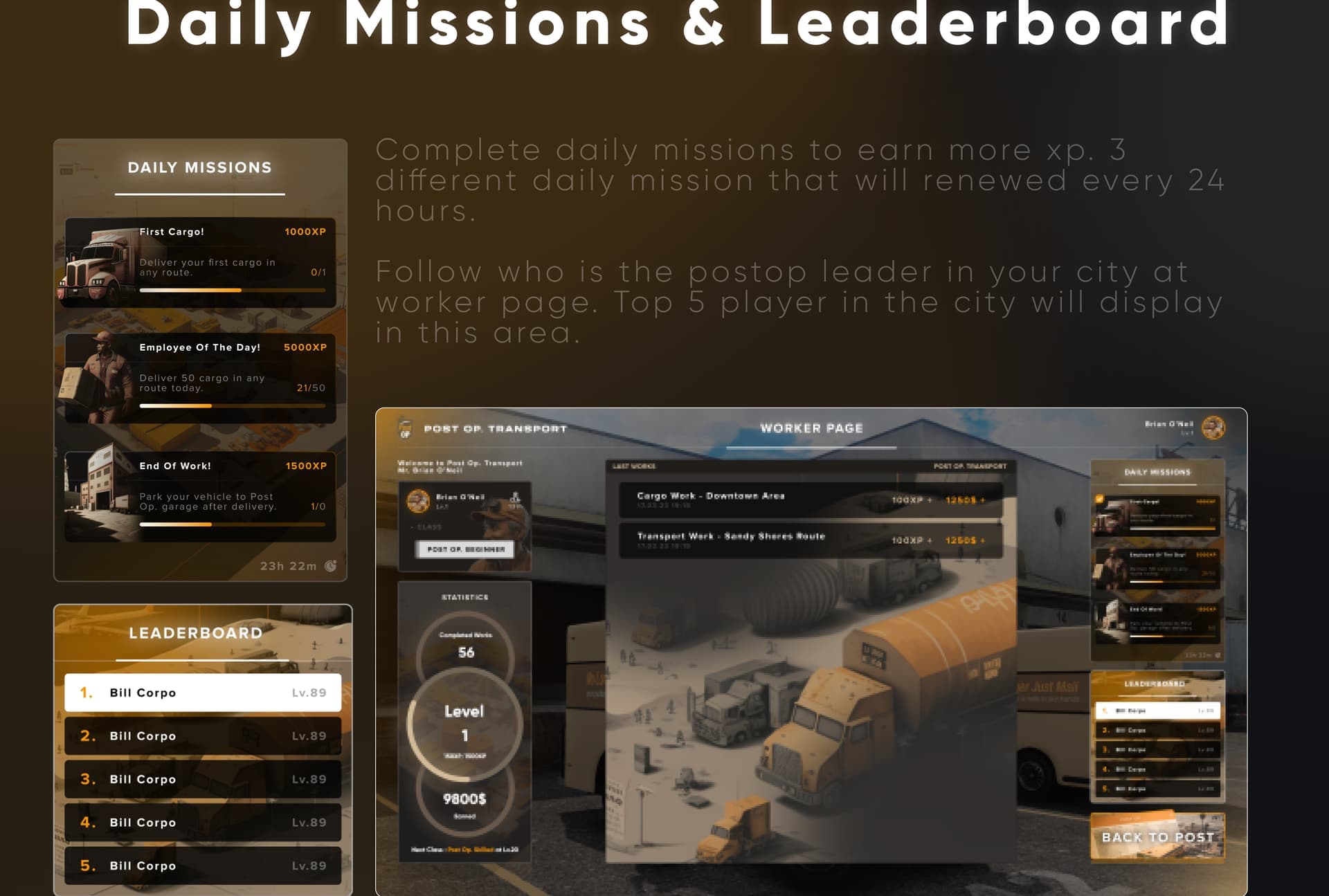 CodeM mPostop — Advanced Cargo Work FiveM Script — esx 9