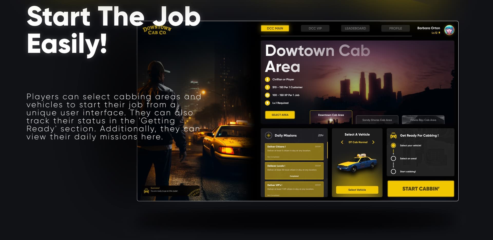 CodeM mTaxiJob — Fortschrittliches Taxi-Skript FiveM Script — esx 4