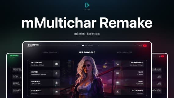 CodeM mMultichar — Advanced Multi-Character System esx FiveM Script