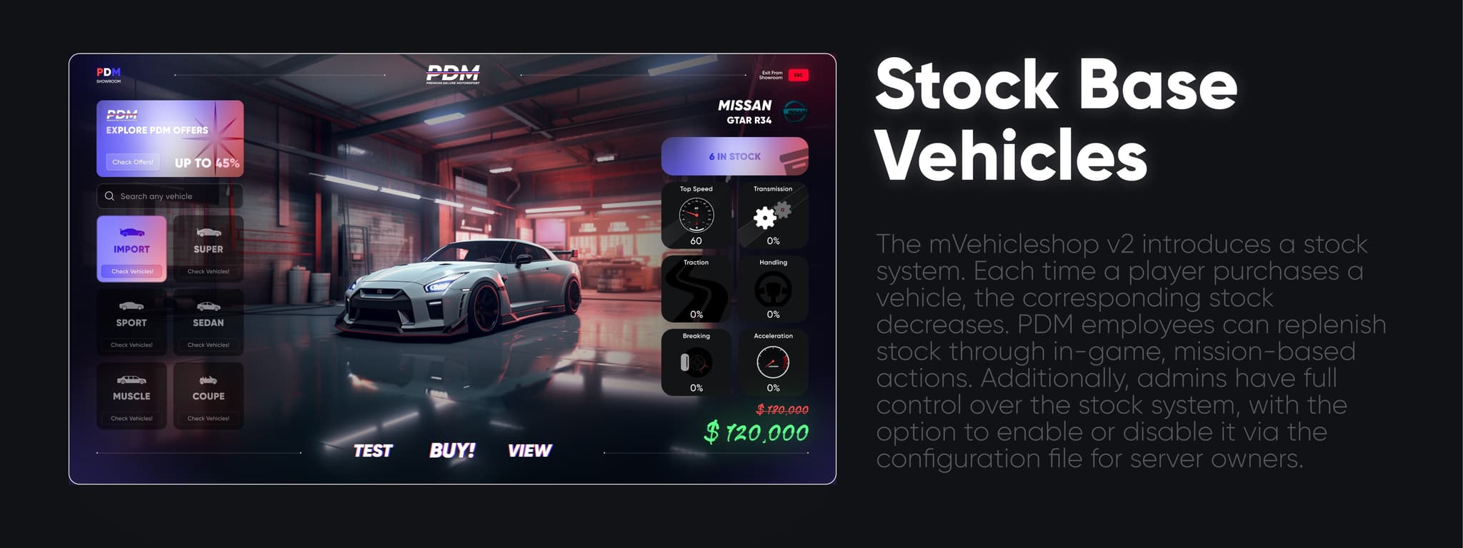 CodeM mVehicleShop — Advanced Vehicle Dealership FiveM Script — FiveM 4