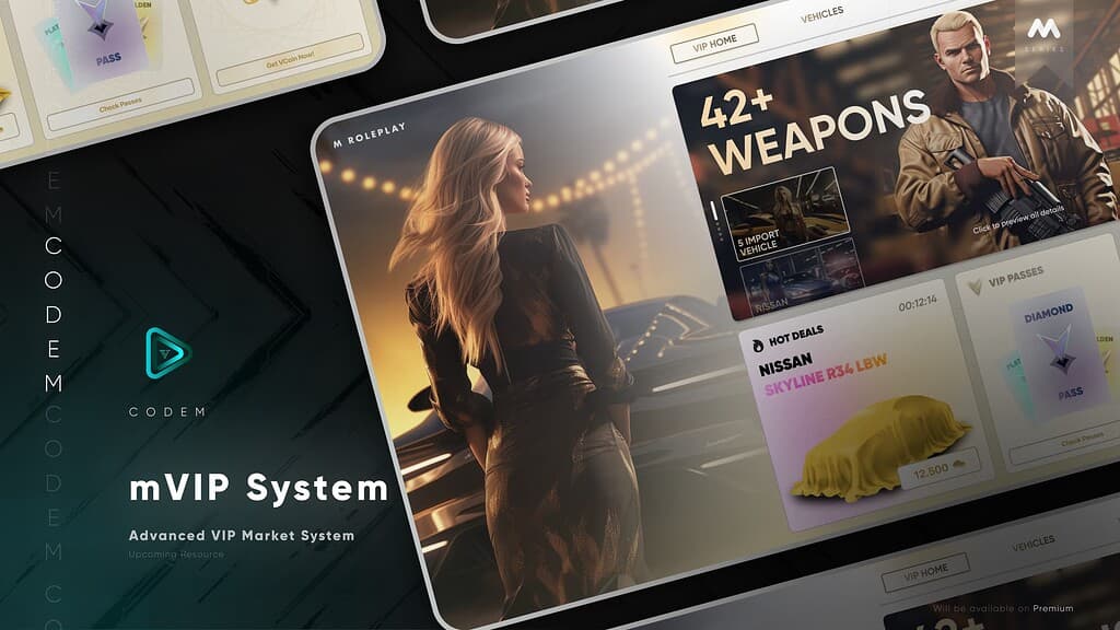 CodeM mVIPSystem — VIP Membership & Subscription System esx FiveM Script