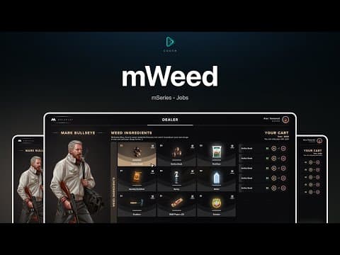 CodeM mWeed — Weed Growing & Drug Production System FiveM Script — esx 2