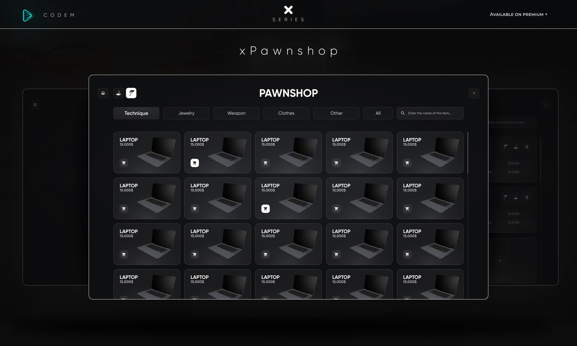 CodeM xPawnshop — Advanced Pawn Shop Script FiveM Script — esx 2