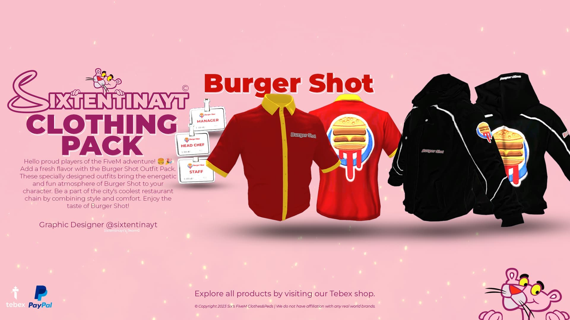 Heyday Burger Shot Clothing Pack | Male & Female Uniforms FiveM standalone FiveM Script