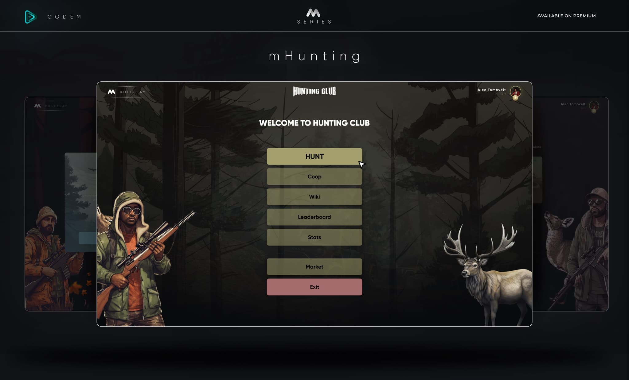 CodeM mHunting — Hunting & Wildlife System esx FiveM Script