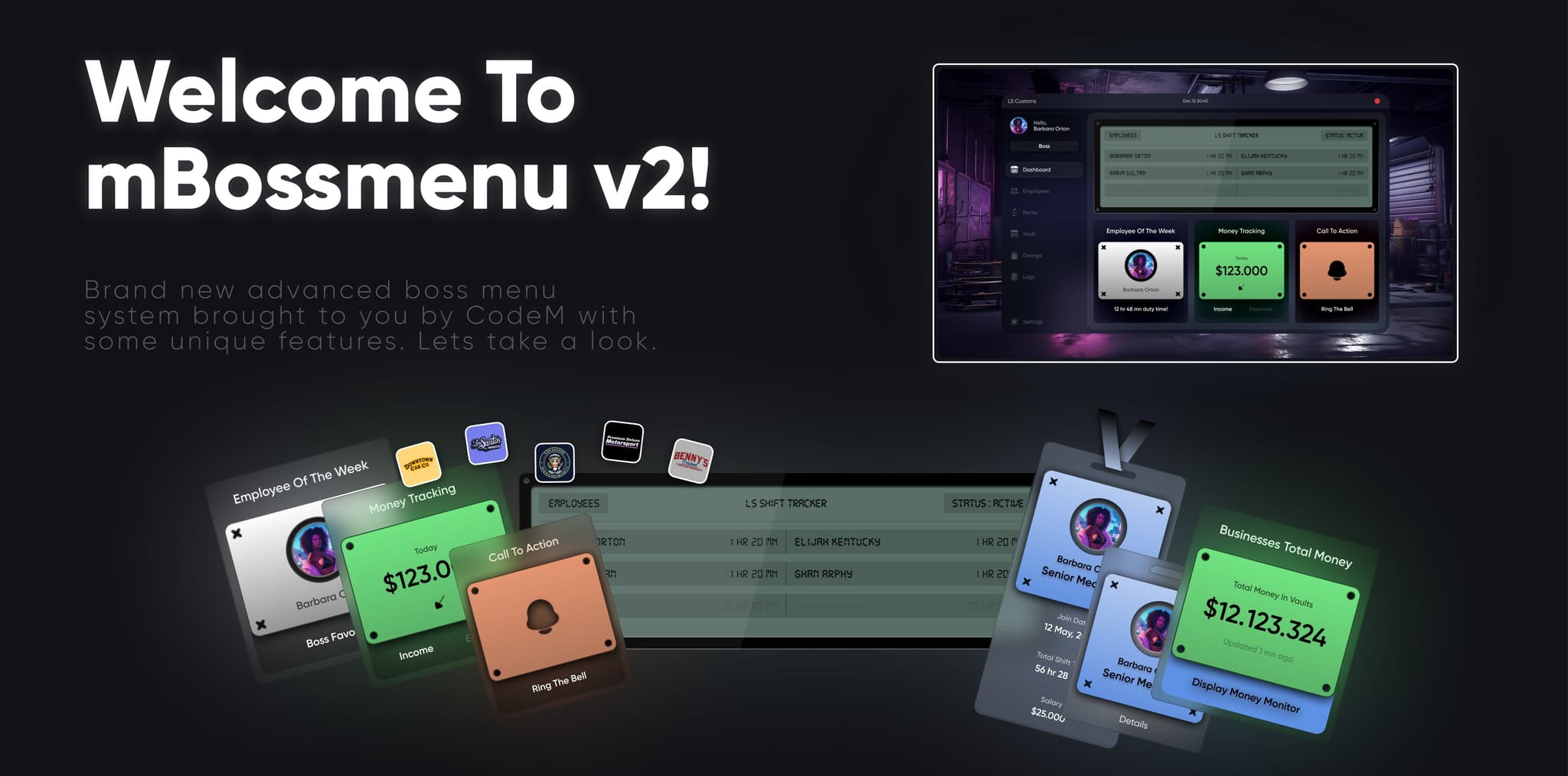 CodeM mBossmenu — Boss Management System FiveM Script — esx 2