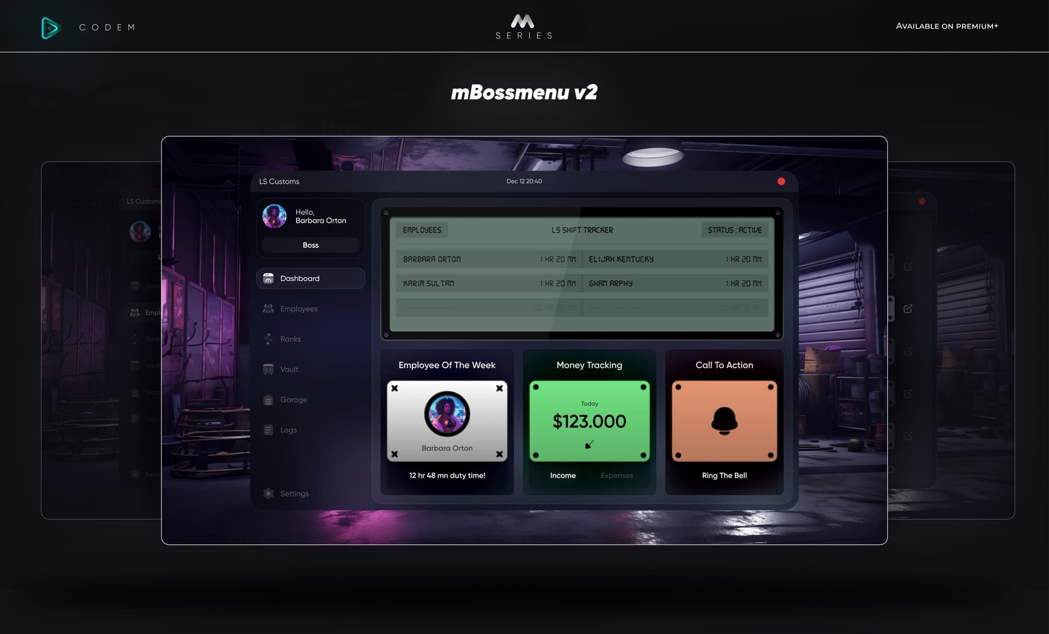 CodeM mBossmenu — Boss Management System esx FiveM Script
