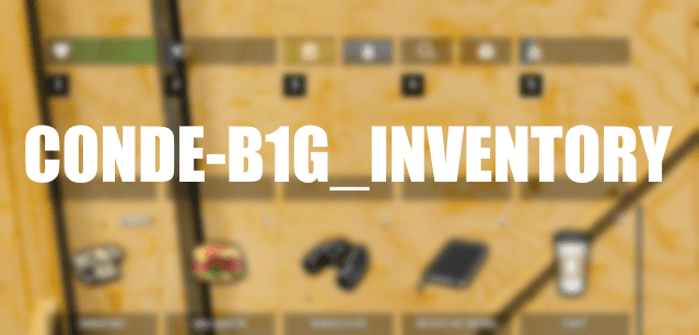 Conde B1g ESX Inventory