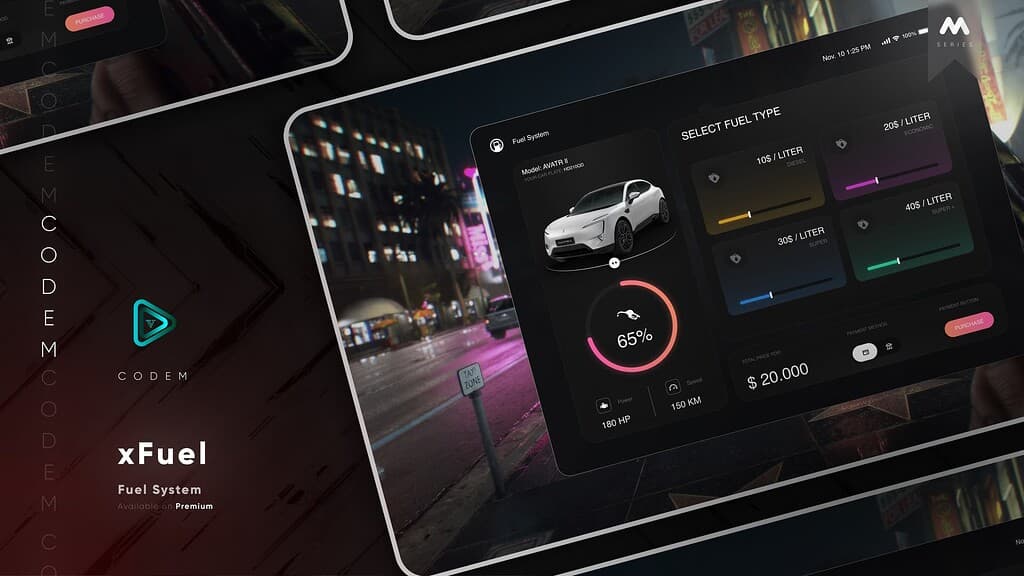 CodeM xFuel — Advanced Fuel System esx FiveM Script