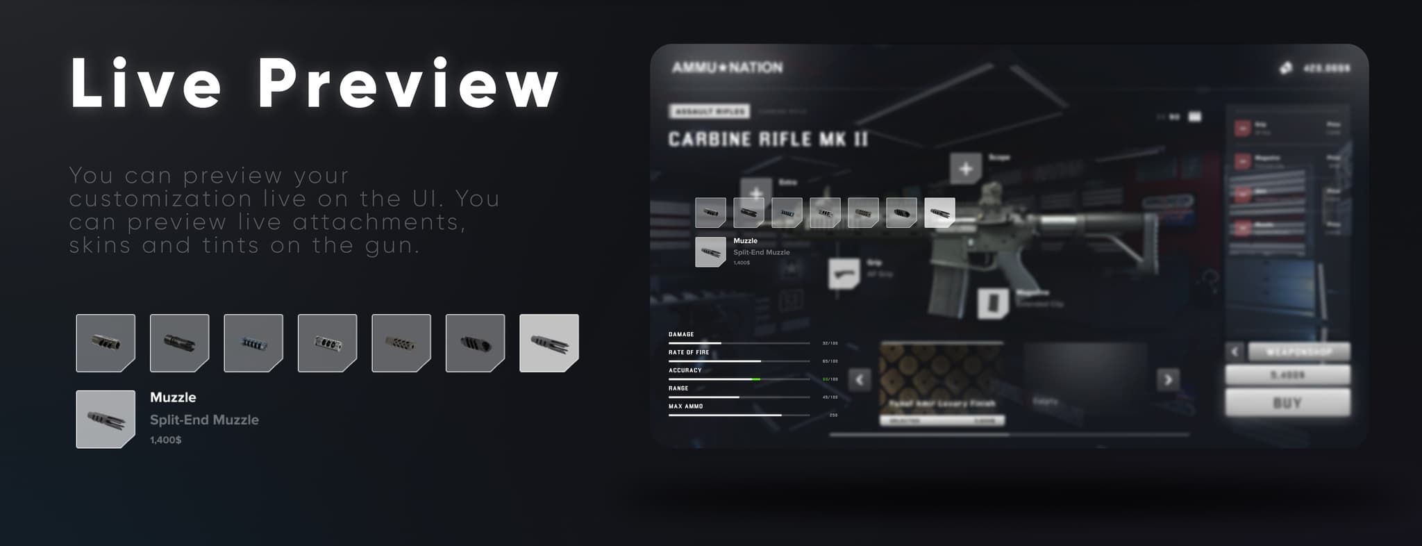 CodeM mWeaponShop — Advanced Weapon Store System FiveM Script — esx 5
