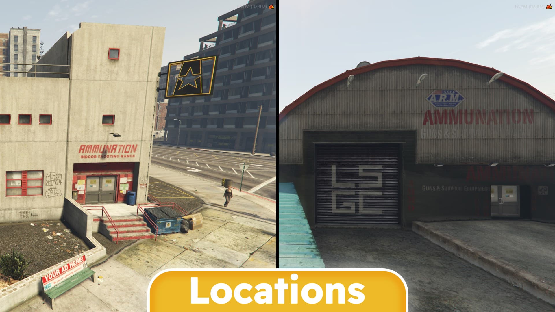 KingMaps Ammunation MLO - 11 Locations Standalone FiveM Script