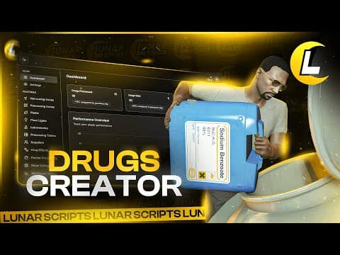 Lunar Drugs Creator FiveM Script — ESX 2