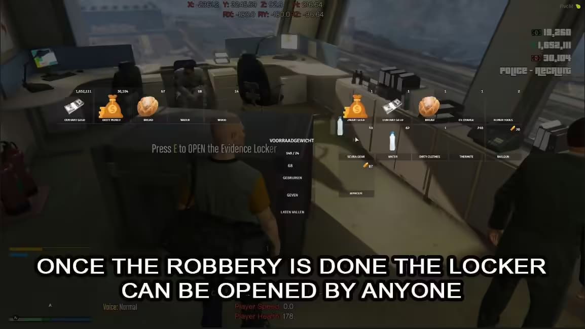 Law Enforcement: Evidence Lockers FiveM Script — esx 3