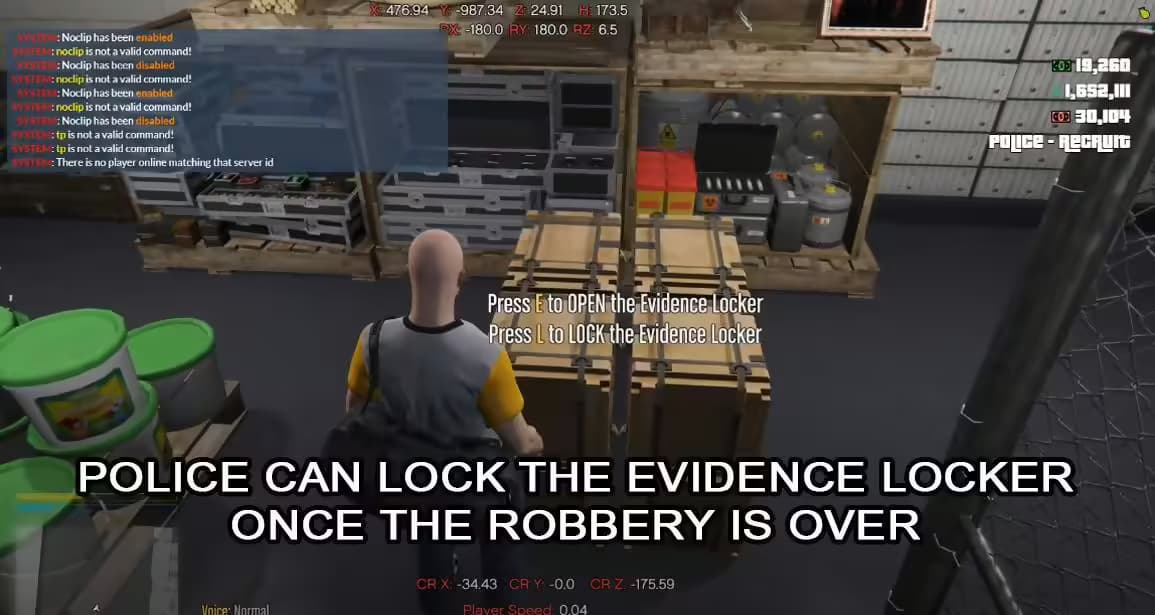 Law Enforcement: Evidence Lockers FiveM Script — esx 2