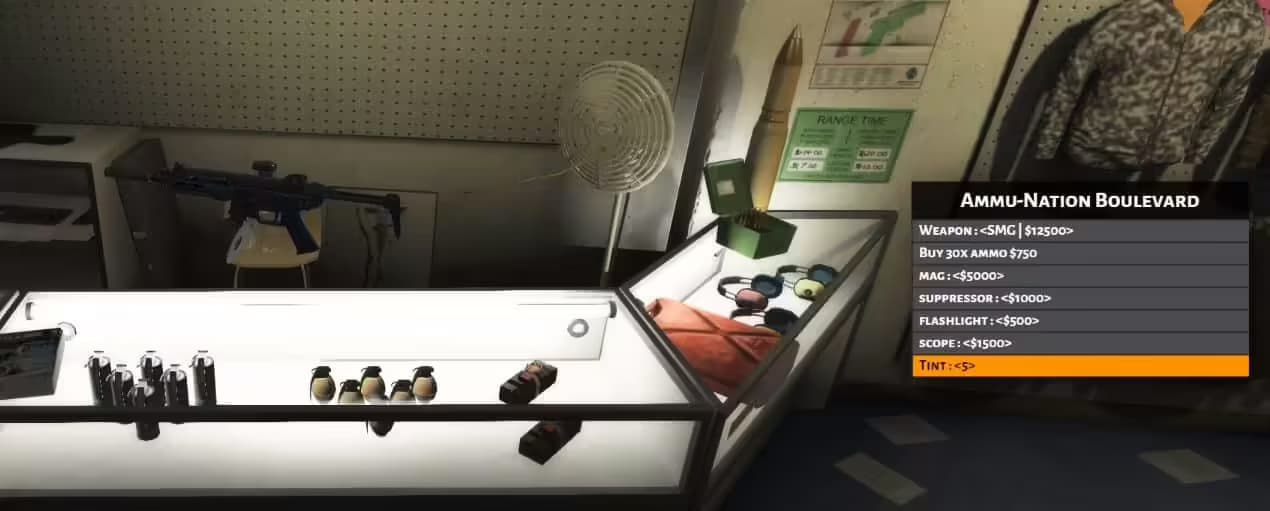 WEAPON SHOP UI FiveM Script — esx 2