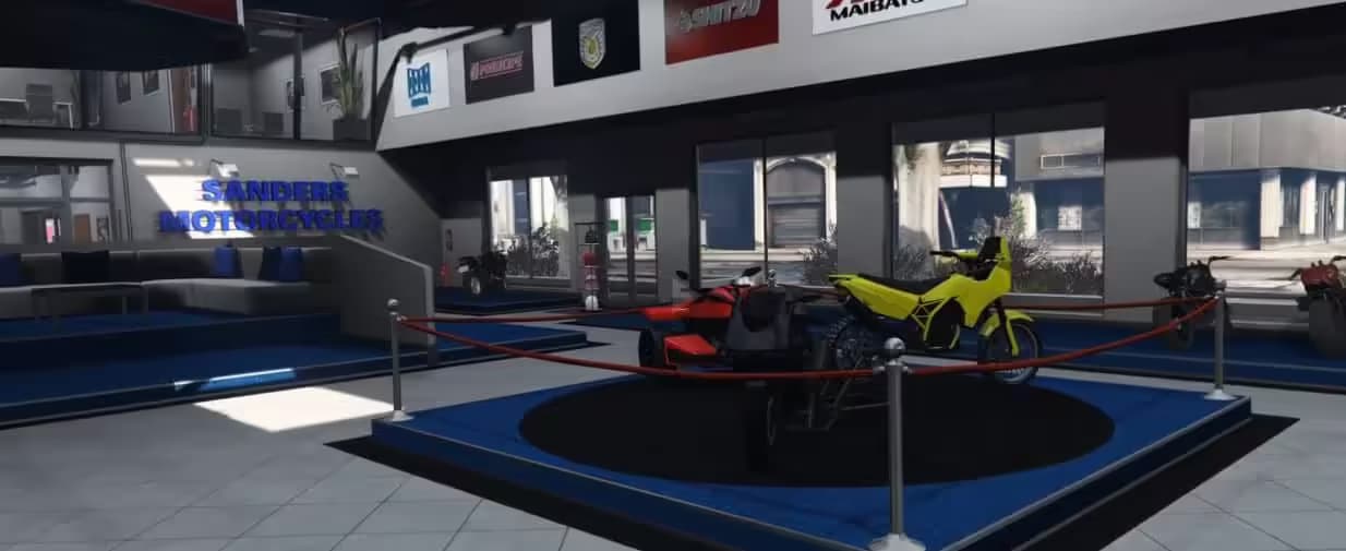 Sanders Motorcycle Dealership esx FiveM Script
