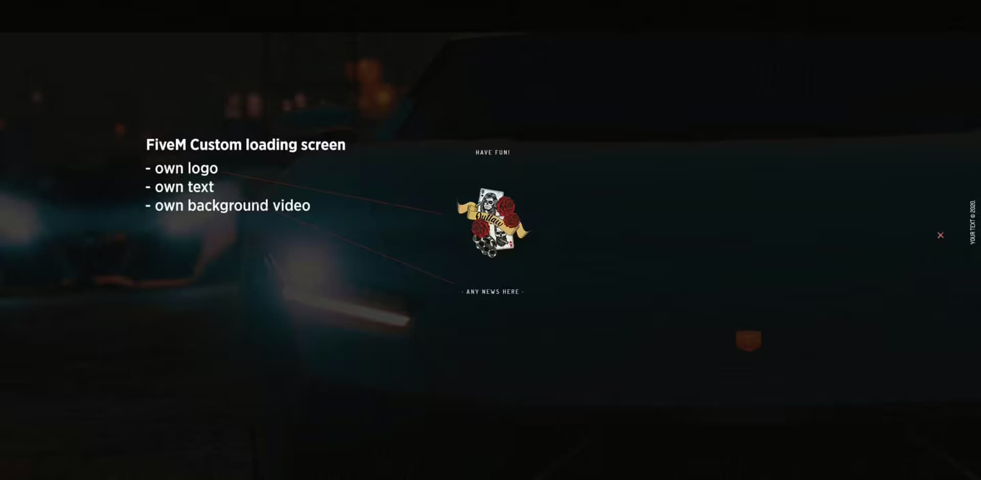 Custom Loading Screen esx FiveM Script