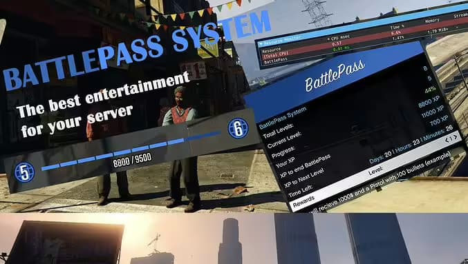 ESX Battlepass / XP Script esx FiveM Script
