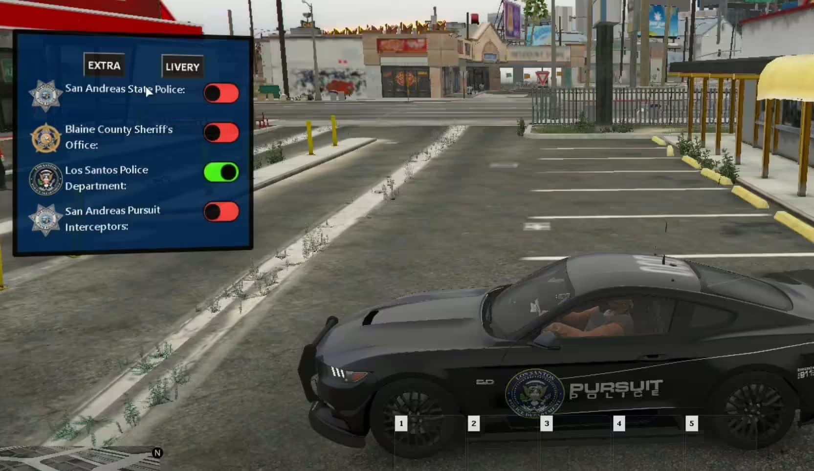 Livery UI for Police esx FiveM Script