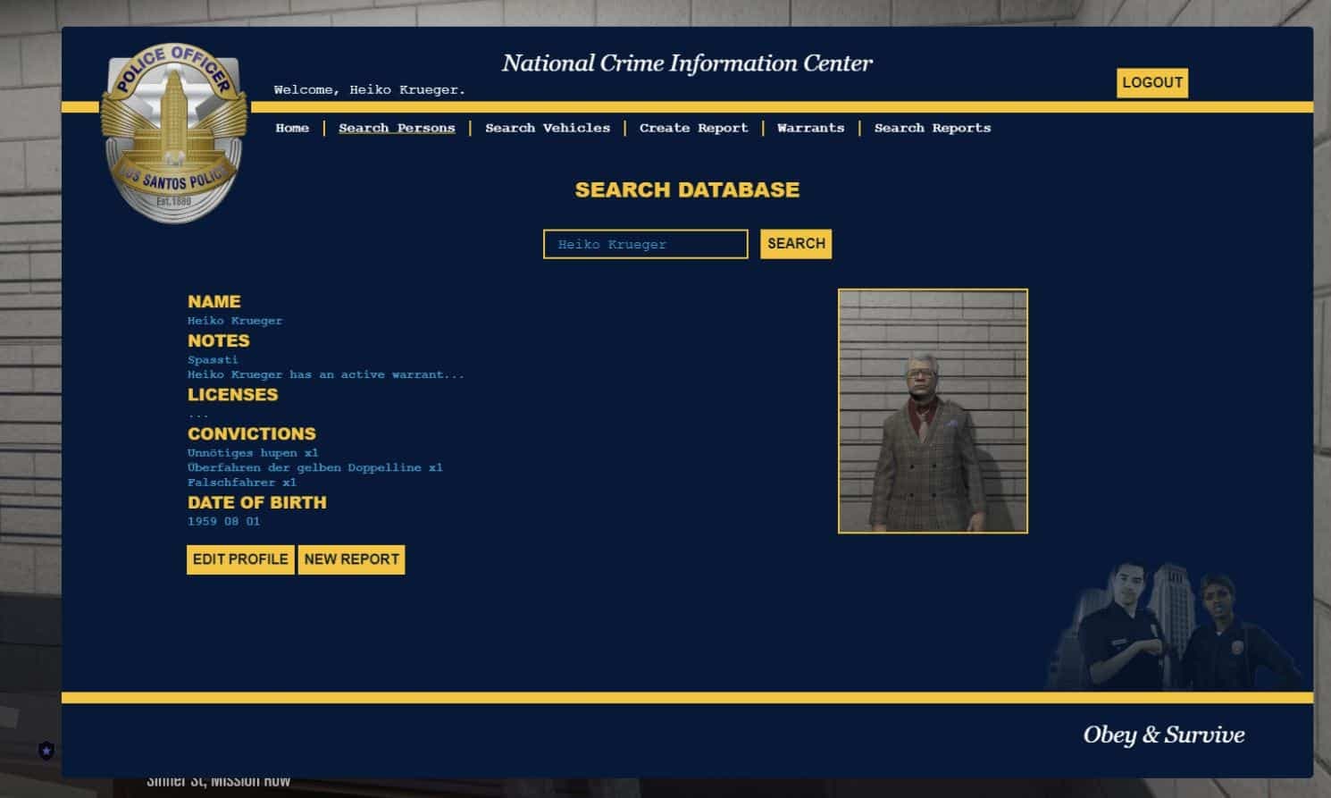 NoPixel MDT / Police Computer FiveM Script — esx 2