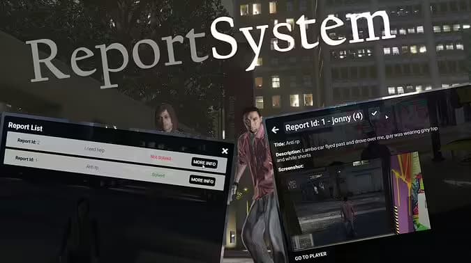 FiveM Report Player System standalone FiveM Script