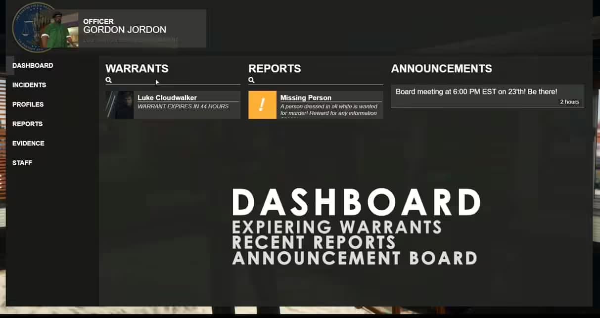 Core MDW / Police Computer (MDT) FiveM Script — esx 2