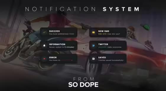 DopeNotify (v1+v2) standalone FiveM Script