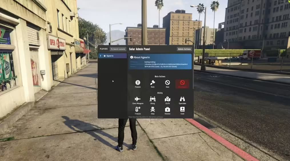 Solar Admin Panel (ESX) esx FiveM Script