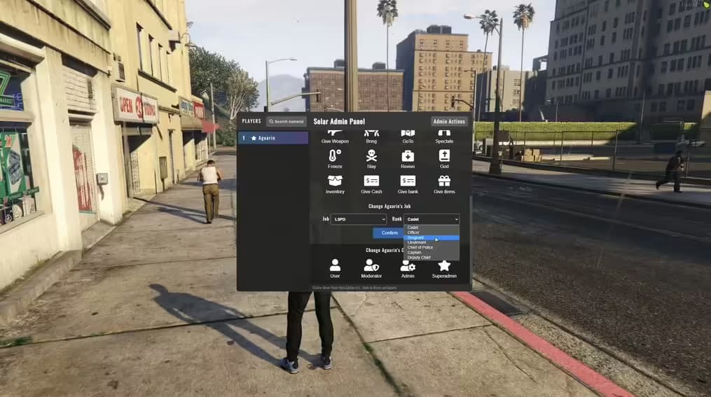 Solar Admin Panel (ESX) FiveM Script — esx 2