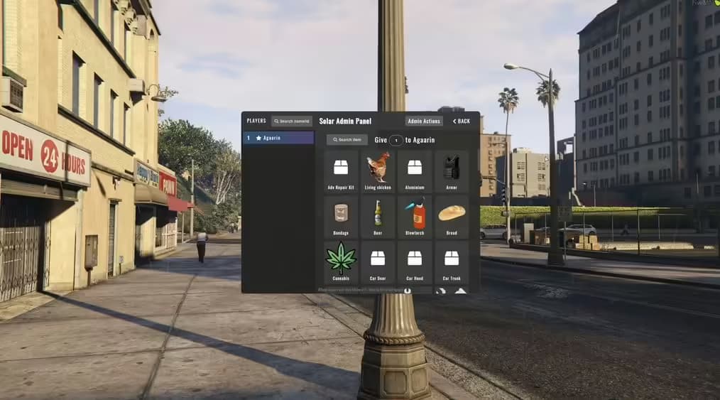 Solar Admin Panel (ESX) FiveM Script — esx 4