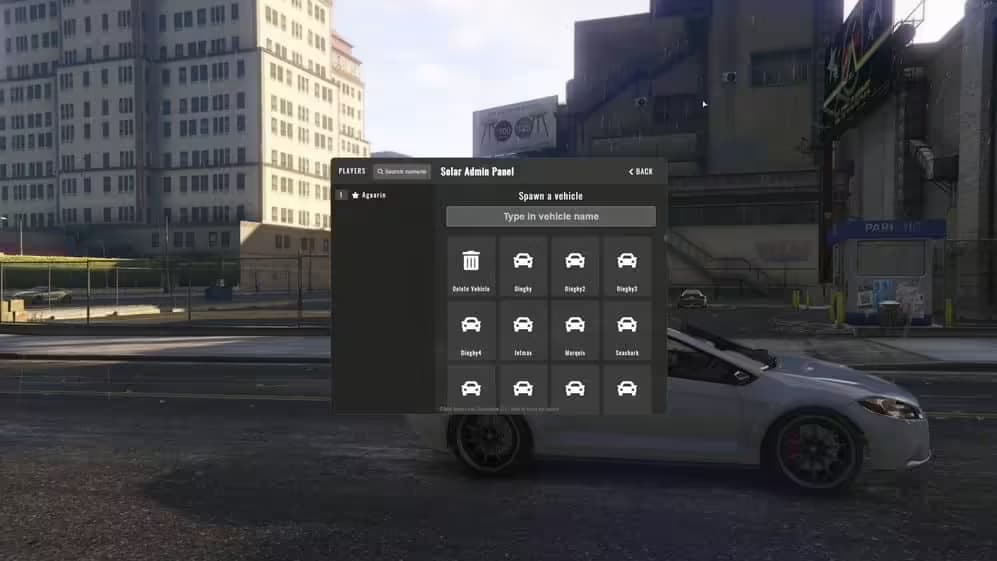 Solar Admin Panel (ESX) FiveM Script — esx 5
