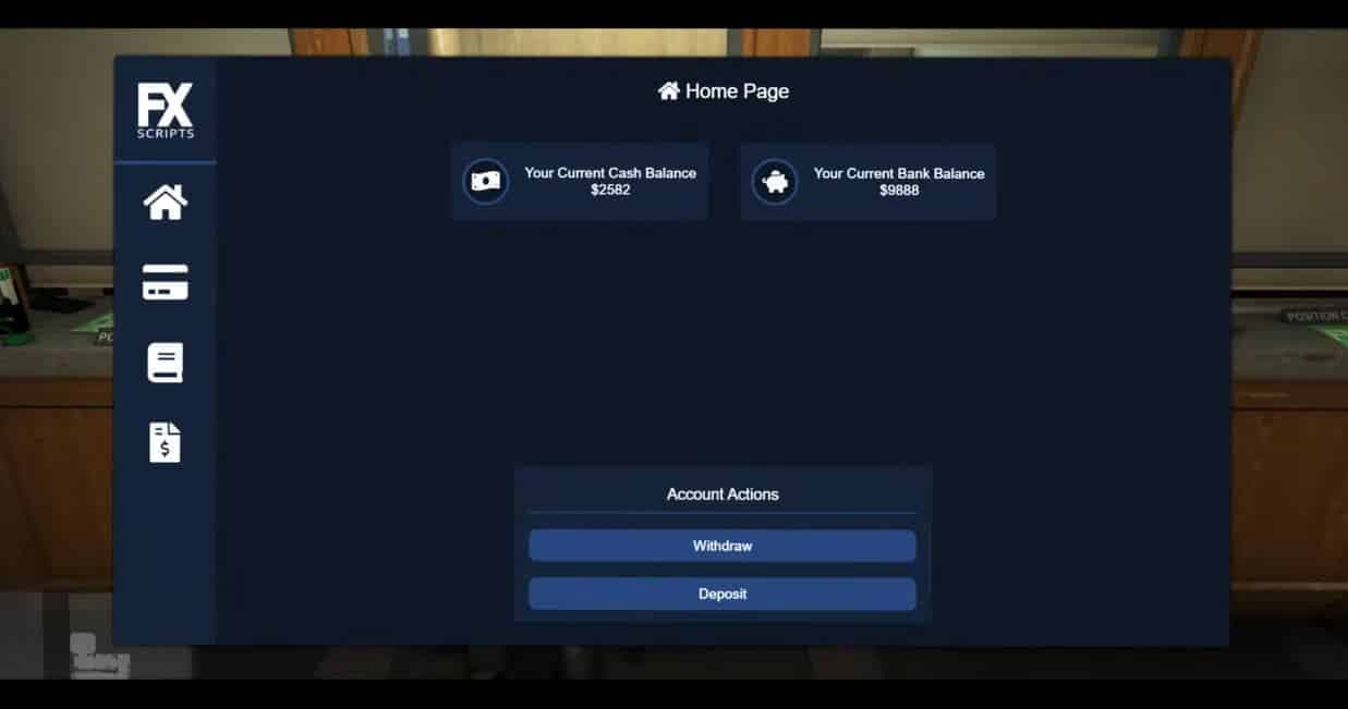 FX Banking FiveM Script — esx 3