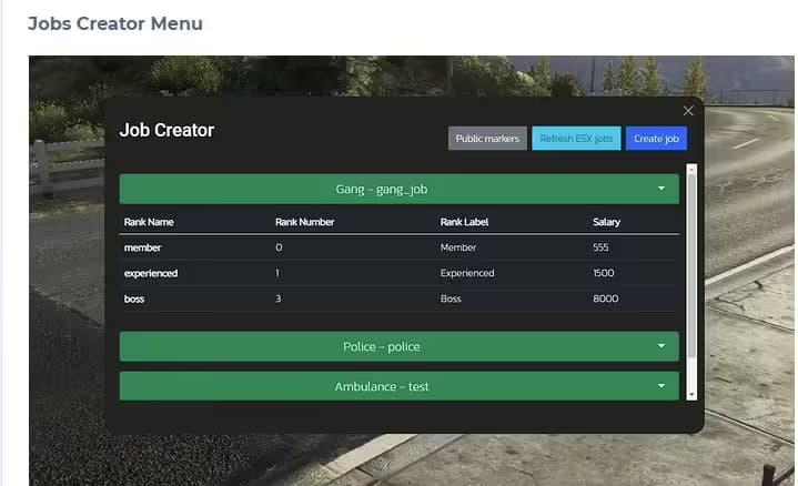 FiveM Jobs Creator | ESX v4.0 FiveM Script — esx 2