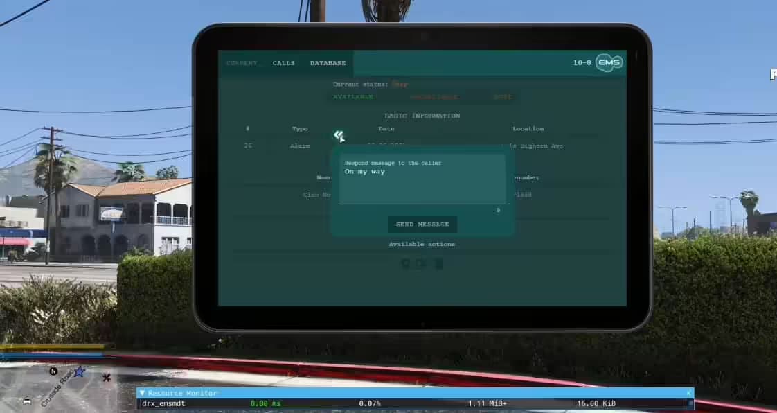 DRX – EMS MDT esx FiveM Script