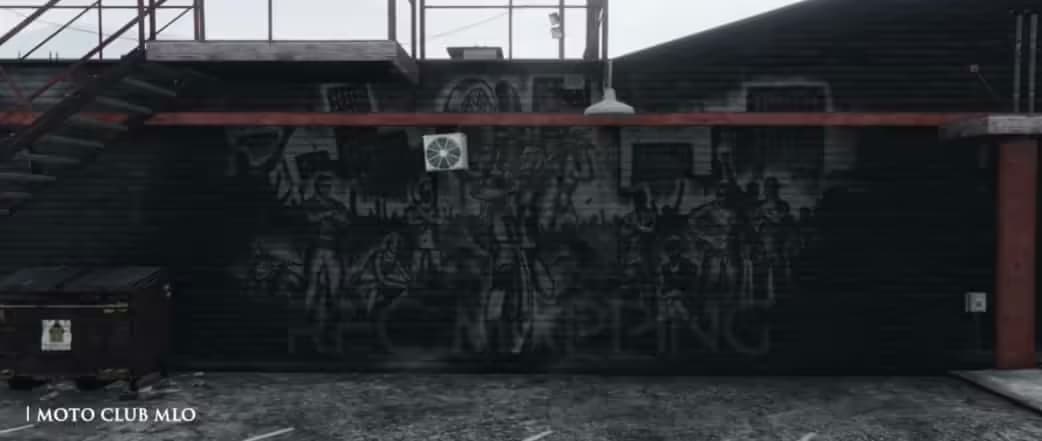 Moto Clubhouse Garage Bar Tattoos MLO FiveM Script — esx 4