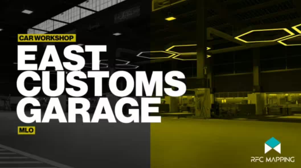 East Customs Garage MLO [Car Workshop, Tuner Shop] esx FiveM Script