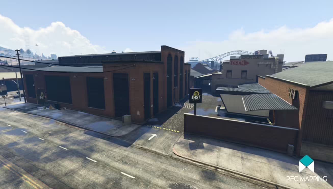 East Customs Garage MLO [Car Workshop, Tuner Shop] FiveM Script — esx 14
