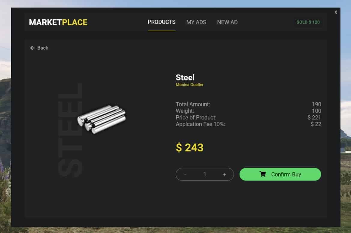MarketPlace System (ESX/QB/VRP) FiveM Script — esx 2