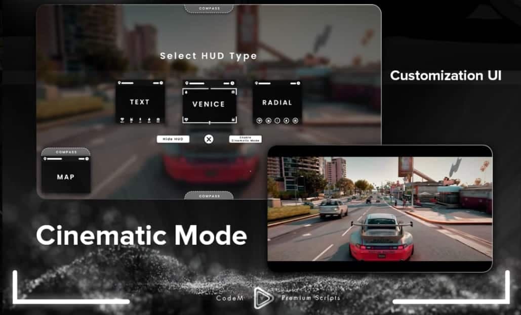 BLVCK HUD (Schwarzes HUD) V2 FiveM Script — esx 4