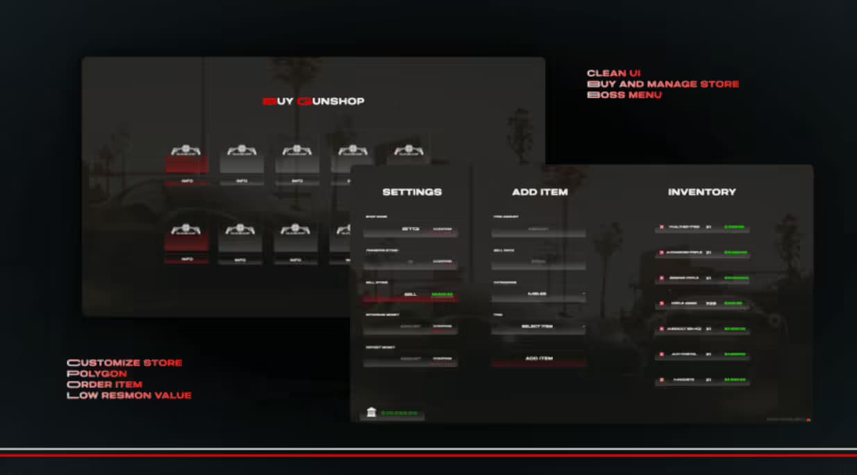 Erweitertes kaufbares Waffenhandel-System (Premium) FiveM Script — esx 3