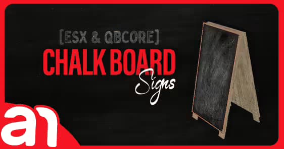 Chalk Board Signs (QB/ESX) FiveM Script — esx
